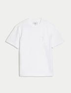 M&S Pure Cotton Midweight Pocket T-shirt M&S Collection