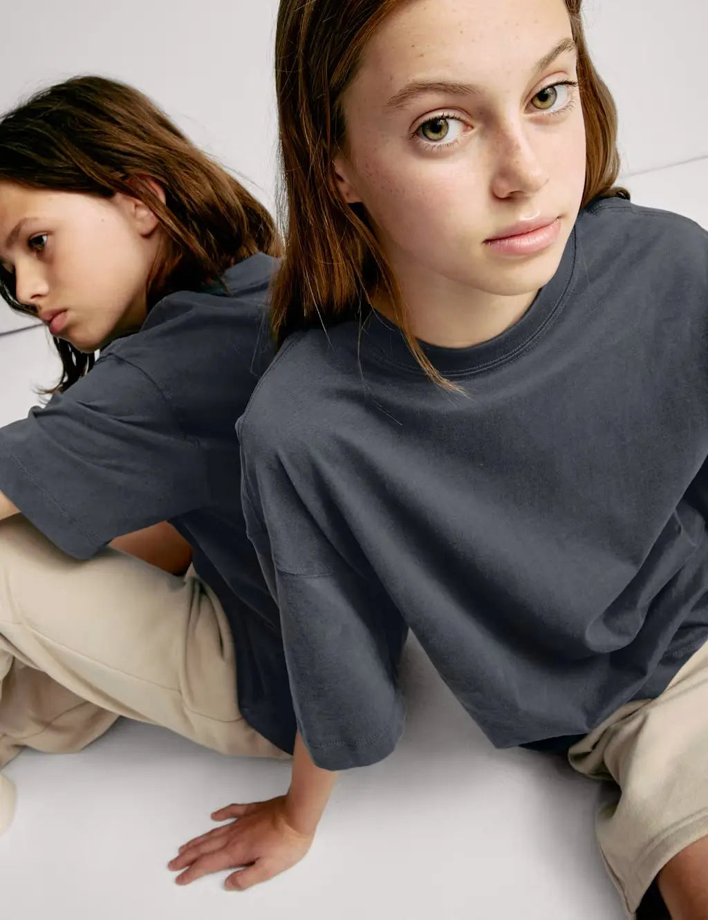 M&S Pure Cotton Plain T-Shirt (2-16 Yrs) Secondary image