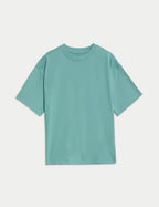 M&S Pure Cotton Plain T-Shirt (2-16 Yrs) - Honesty Sales
