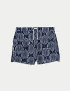 M&S Quick Dry Woodblock Print Swim Shorts - Honesty Sales