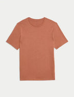 M&S Regular Fit Pure Cotton Crew Neck T-Shirt Honesty Sales