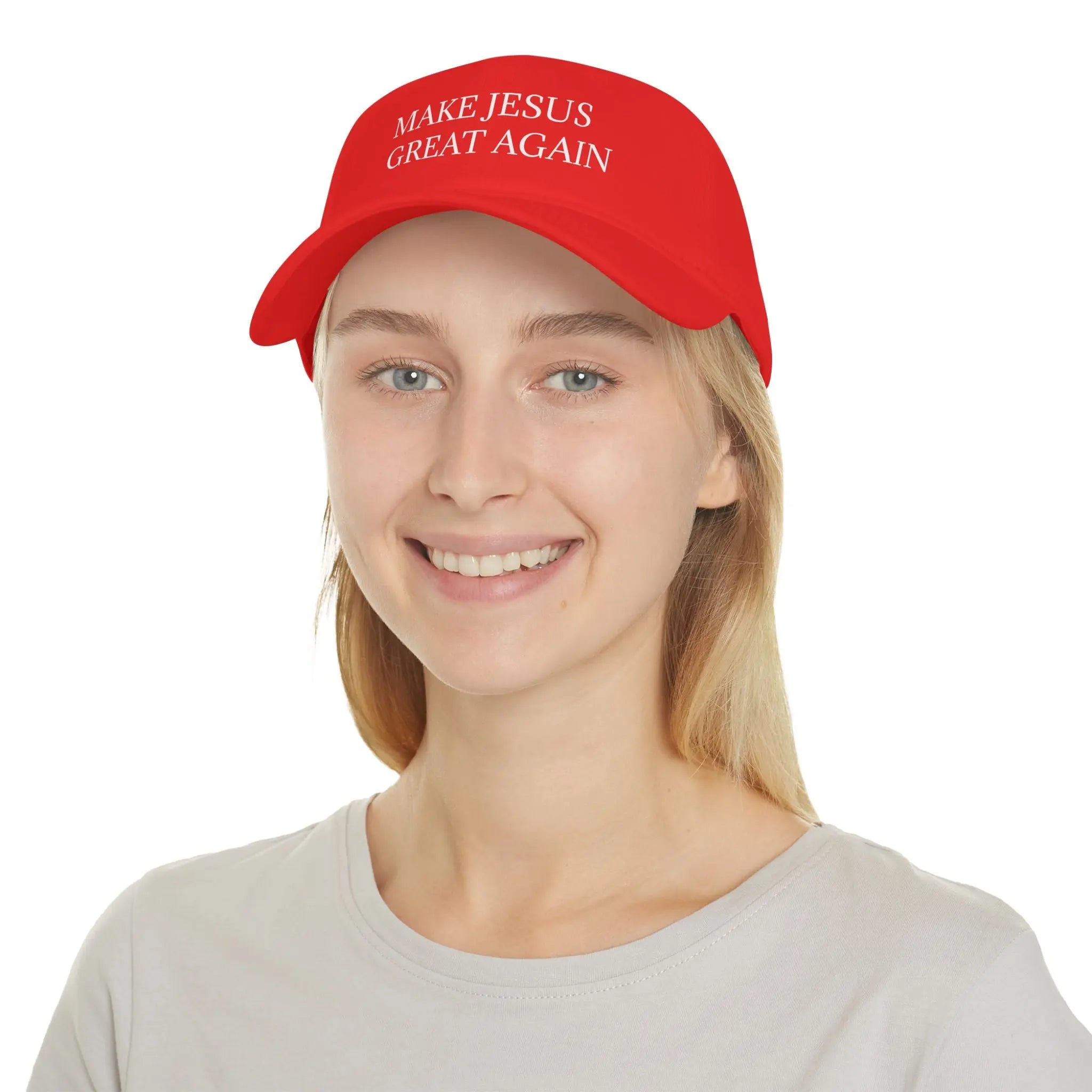 Make Jesus Great Again Low Profile Baseball Cap - Faith-Inspired Fashion - Honesty Sales