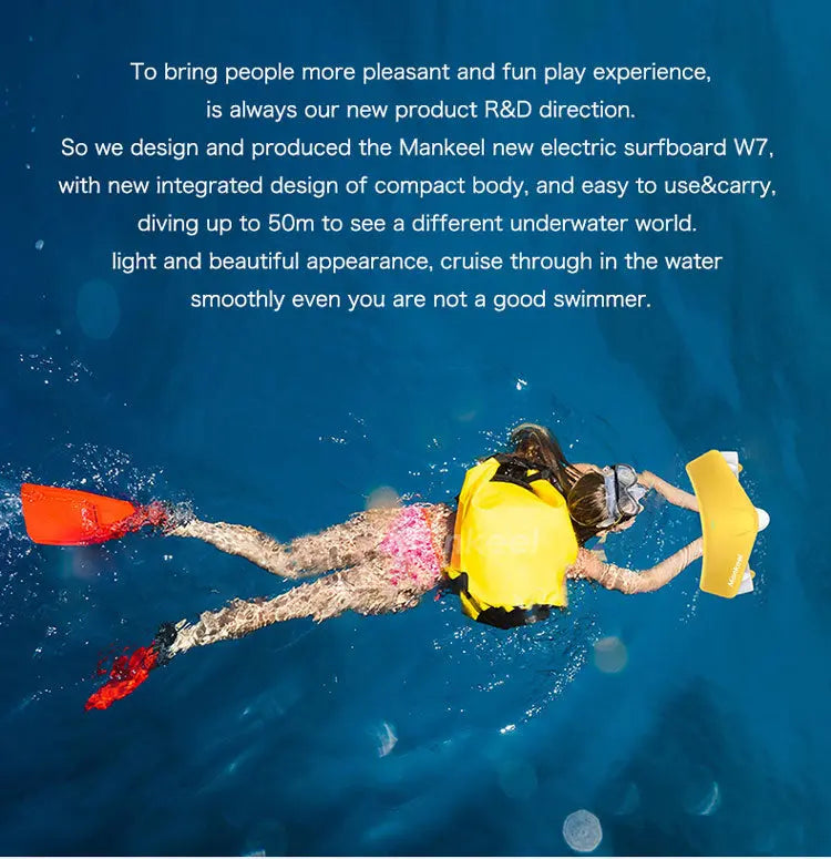 Mankeel W7 Sea Scooter 500W/480W Swimming Jet Board Electric Surfboard Mankeel