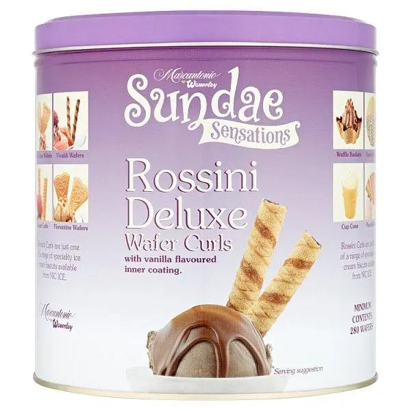 Marcantonio Waverley Sundae Sensations Rossini Deluxe Wafer Curls - Honesty Sales U.K Image principale du produit
