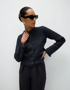 Marks and Spencer Cotton Rich Knitted Crew Neck Fringe Cardigan - Honesty Sales