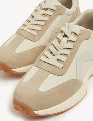 Marks and Spencer Leather Lace Up Side Detail Trainers - Honesty Sales