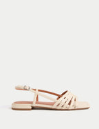 Marks and Spencer Metallic Strappy Flat Square Toe Sandals - Honesty Sales