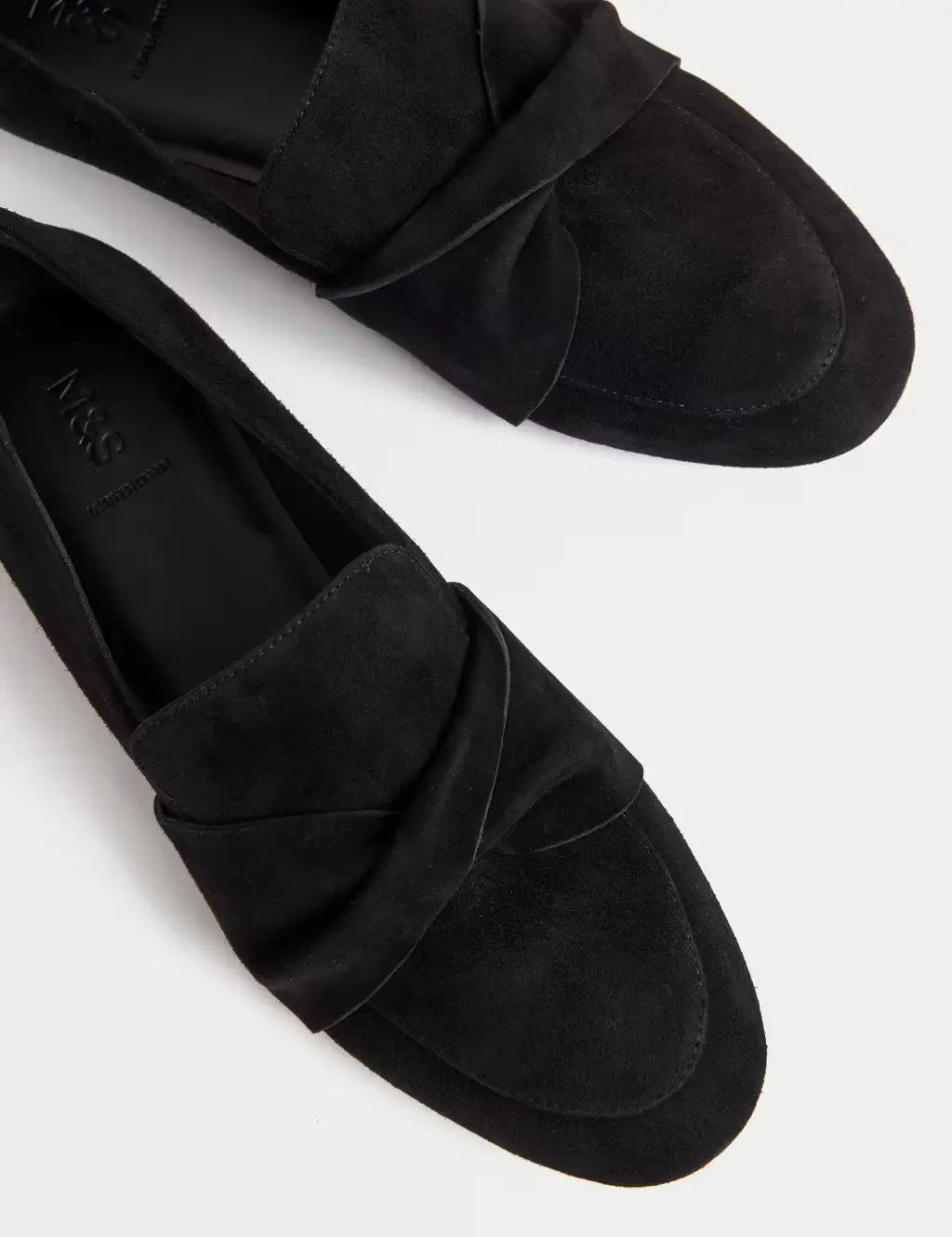 Marks and Spencer Suede Bow Loafers - Honesty Sales