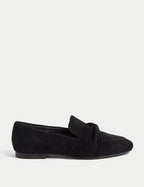 Marks and Spencer Suede Bow Loafers - Honesty Sales