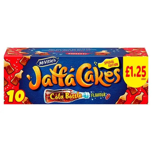 McVitie's Special Edition 10 Cola Bottle Flavour Jaffa Cakes (Case of 12) - Honesty Sales U.K Main image