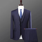 Men’s 3-Piece Slim Fit Suit – Single Breasted Business & Wedding Set  Honesty Sales U.K