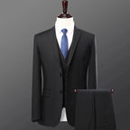 Men’s 3-Piece Slim Fit Suit – Single Breasted Business & Wedding Set  Honesty Sales U.K