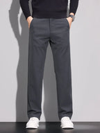 Men’s Business Straight-Leg Chino Pants – Multi-Pocket, Mid-Rise  Honesty Sales U.K