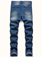 Men’s Distressed Stretch Jeans – Ripped Street Style Denim  Honesty Sales U.K