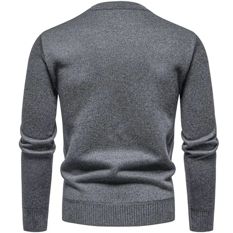 Men’s Half-Zip Knit Sweater – Autumn/Winter Mock Neck Pullover  Honesty Sales U.K