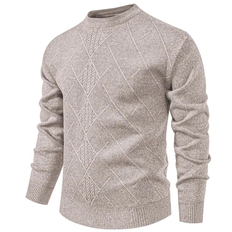 Men’s Half-Zip Knit Sweater – Autumn/Winter Mock Neck Pullover  Honesty Sales U.K
