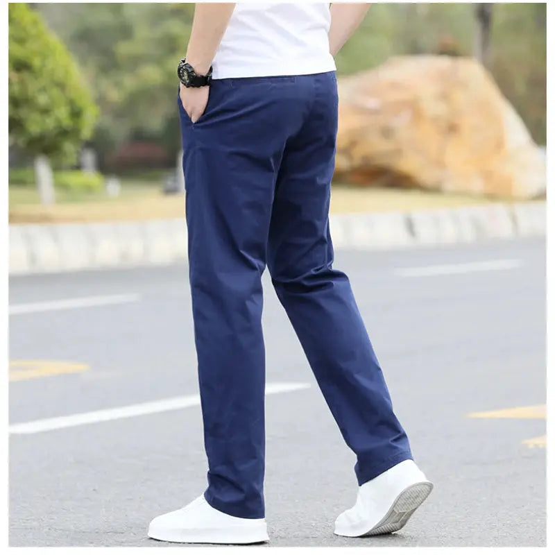Men's High-Quality Chinos -Cotton Casual Trousers - Breathable Straight Pants (Sizes w28-w40) Zweitbild