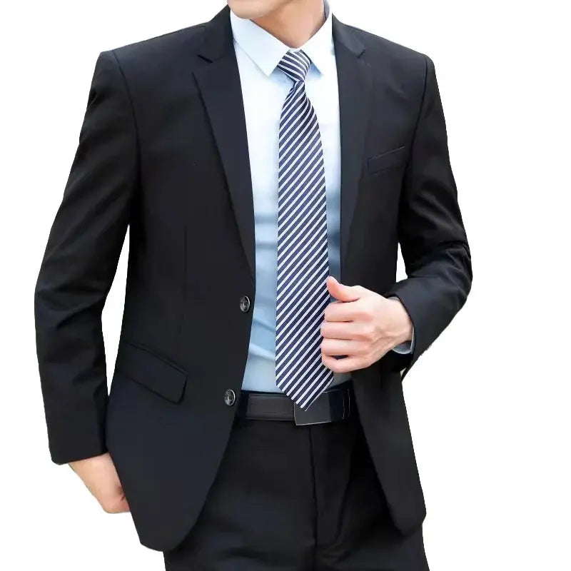 Men’s Italian Style 2-Piece Suit – Slim Fit Blazer & Trousers (Up to 8XL)  Honesty Sales U.K Main image
