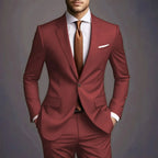 Men’s Luxury 2-Piece Suit – Slim Fit Korean Style Wedding Set  Honesty Sales U.K