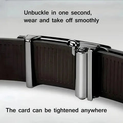 Men's PU Leather Belt – Stylish Automatic Buckle for Casual & Business Wear  Honesty Sales U.K