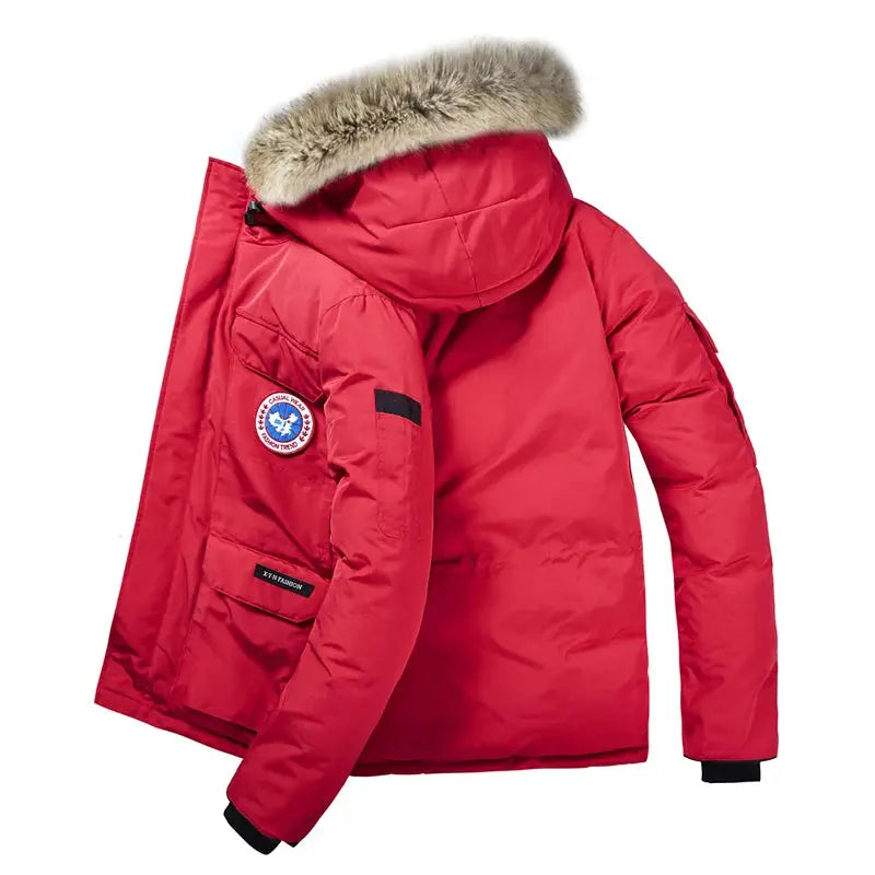 Men’s Plus Size Winter Parka – Thick Velvet Lined, Windproof & Waterproof  Honesty Sales U.K