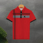 Men's Rugby Polo Shirt – Striped, Short Sleeve, Casual Athleisure  Honesty Sales U.K