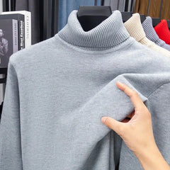 Men’s Slim Fit Knitted Turtleneck Sweater – Autumn Streetwear Pullover  Honesty Sales U.K