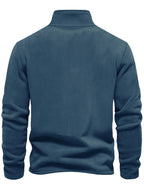 Men’s Thermal Fleece-Lined Half-Zip Sweater – Heavyweight Winter Pullover  Honesty Sales U.K