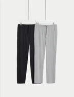 Mens 2pk Pure Cotton Pyjama Bottoms Honesty Sales