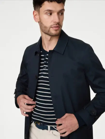 Mens Cotton Blend Mac Honesty Sales