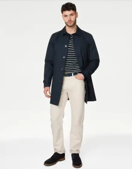 Mens Cotton Blend Mac Honesty Sales