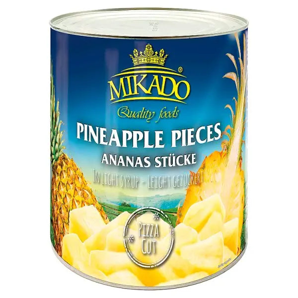 Mikado Pineapple Pieces Pizza Cut in Light Syrup 3.05kg Mikado Main image