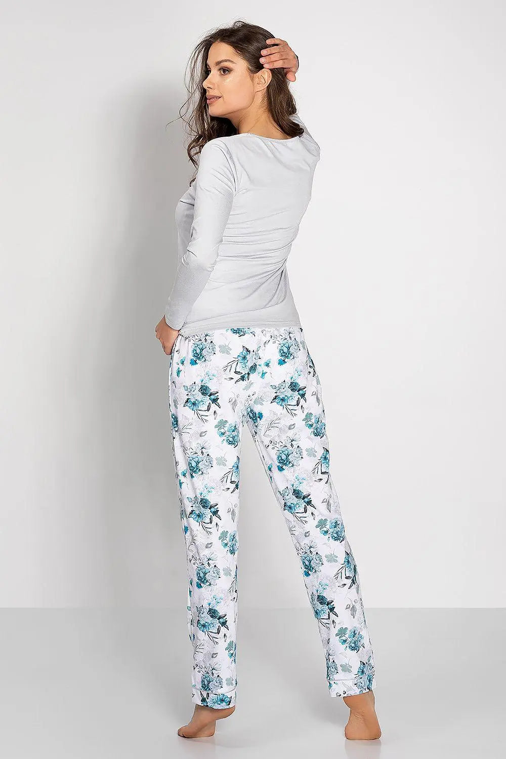 Momenti Per Me long-sleeve blouse and long pants womens pajamas Image secondaire du produit