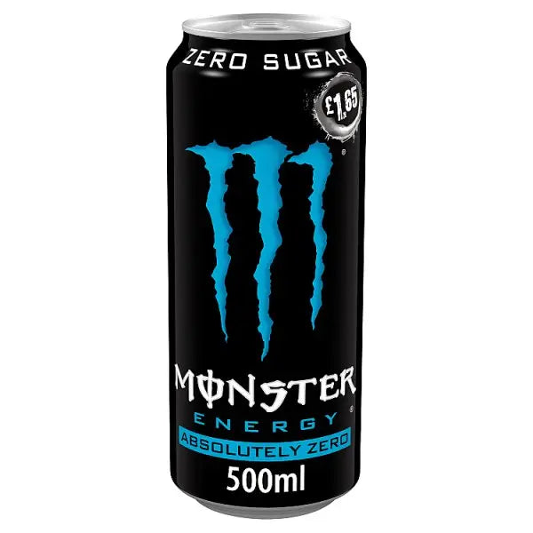 Monster Energy Drink Absolutely Zero Sugar 500ml (Case of 12) - Honesty Sales