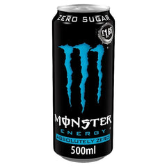 Monster Energy Drink Absolutely Zero Sugar 500ml (Case of 12) - Honesty Sales