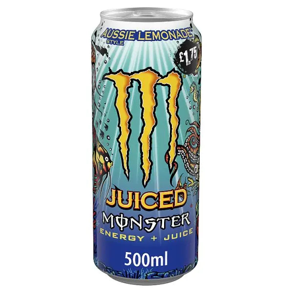 Monster Energy Drink Aussie Lemonade 500ml (Case of 12) - Honesty Sales