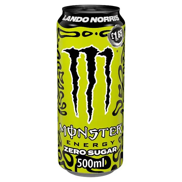 Monster Energy Drink Lando Norris Zero Sugar 500ml (Case of 12)  Honesty Sales U.K