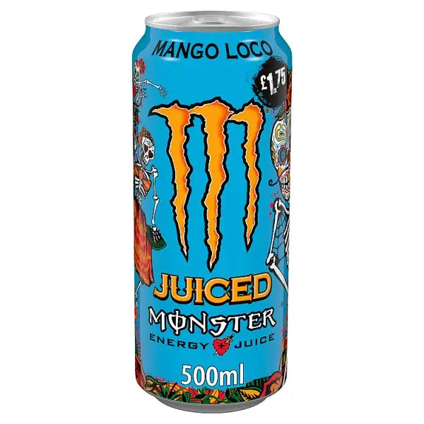 Monster Energy Drink Mango Loco 500ml (Case of 12) - Honesty Sales Main image