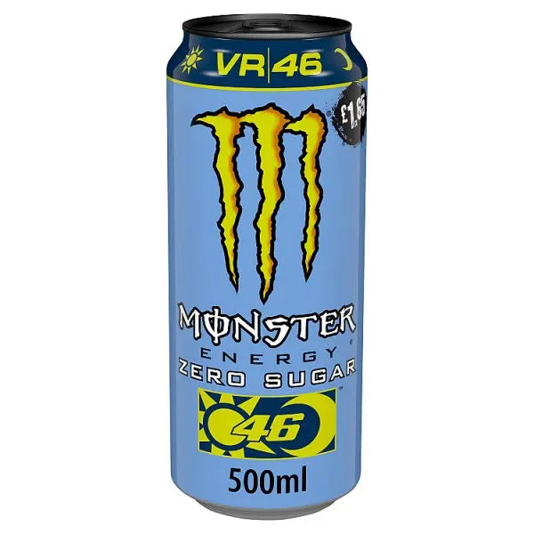 Monster Energy Drink Rossi VR46 Zero Sugar 500ml (Case of 12) - Honesty Sales Main image