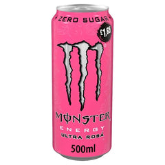 Monster Energy Drink Ultra Rosa Zero Sugar 500ml (Caase of 12) - Honesty Sales