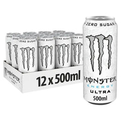 Monster Energy Drink Ultra Zero Sugar 12 x 500ml (Case of 12)  Honesty Sales U.K