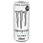 Monster Energy Drink Ultra Zero Sugar 500ml (Case of 12) - Honesty Sales