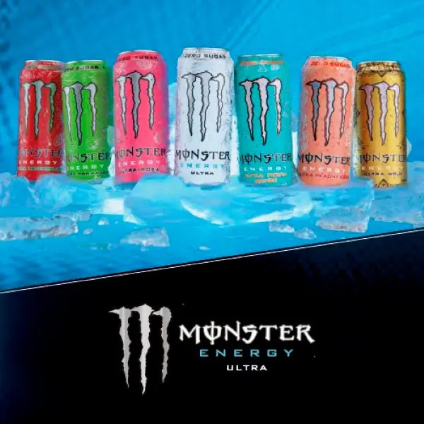 Monster Energy Drink Ultra Zero Sugar 500ml (Case of 12) - Honesty Sales