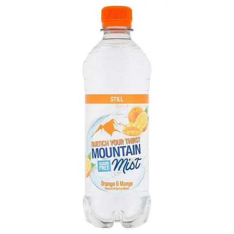 Mountain Mist Orange & Mango Flavoured Still Spring Water 500ml (Case of 12) - Honesty Sales U.K