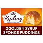 Mr Kipling Golden Syrup Sponge Pudding Desserts 2 x 95g (Case of 4) - Honesty Sales