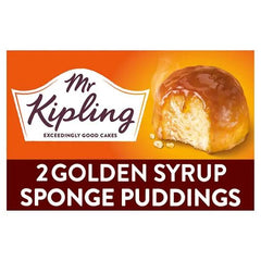 Mr Kipling Golden Syrup Sponge Pudding Desserts 2 x 95g (Case of 4) - Honesty Sales