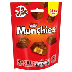 Munchies Milk Chocolate & Caramel Sharing Bag 81g (Case of 10)  Honesty Sales U.K