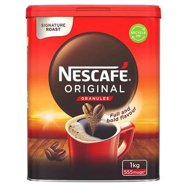 NESCAFE Original Instant Coffee 1kg Tin - Honesty Sales U.K