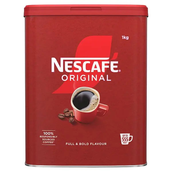 NESCAFE Original Instant Coffee 1kg Tin (Case of 220)  Honesty Sales U.K