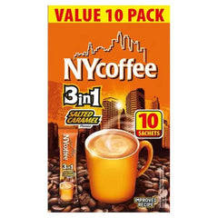NYCoffee 3in1 Salted Caramel Flavour (14 x 10) 140g (Case of 10) - Honesty Sales U.K